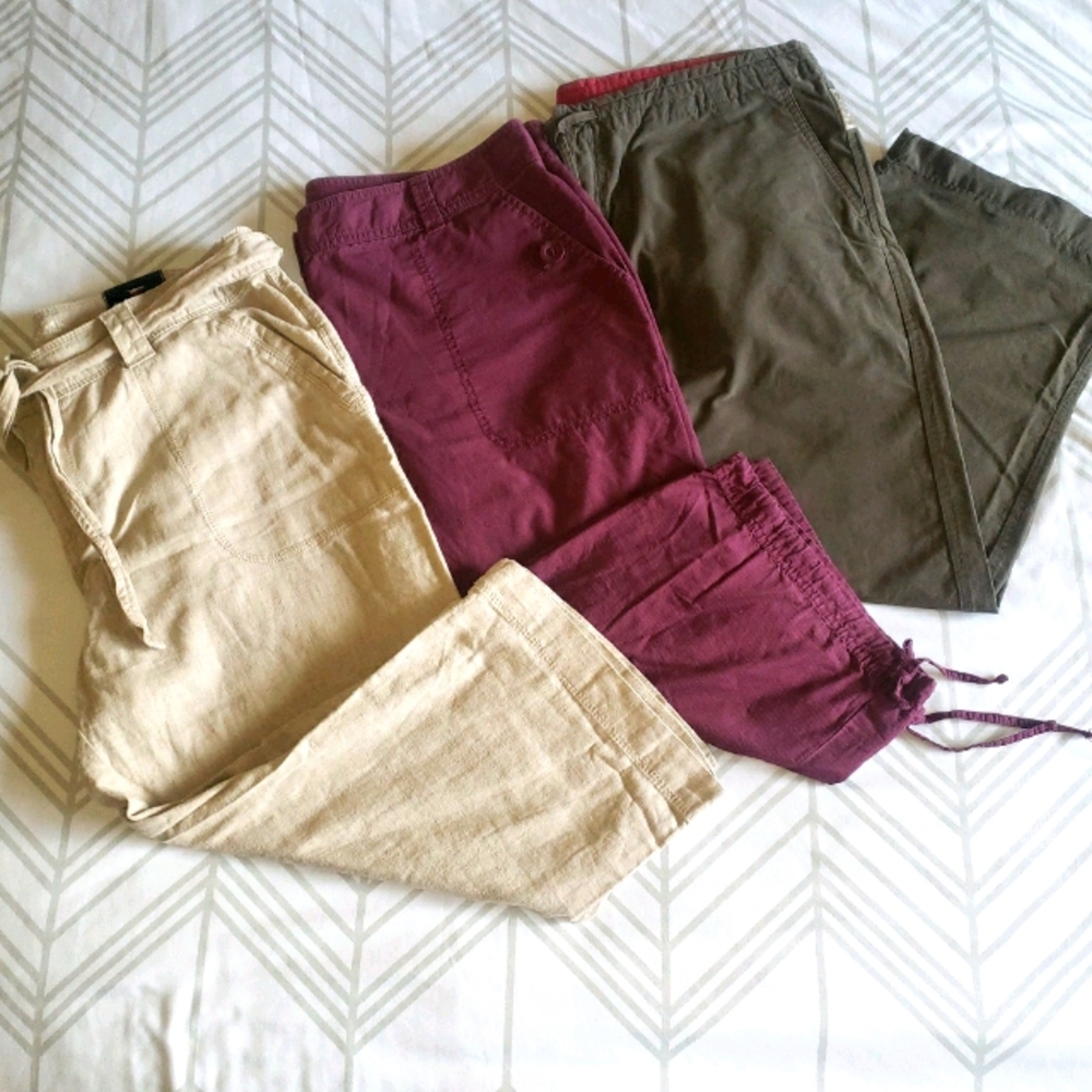 ♦️SOLD♦️Lot of 3 Capris | Women's Large